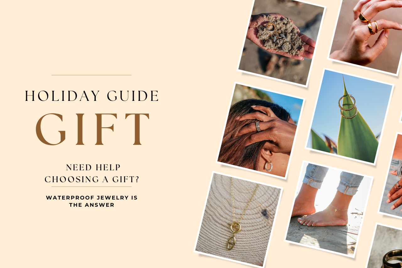 Selection of waterproof jewelry for a holiday gift to help you choose gifts 