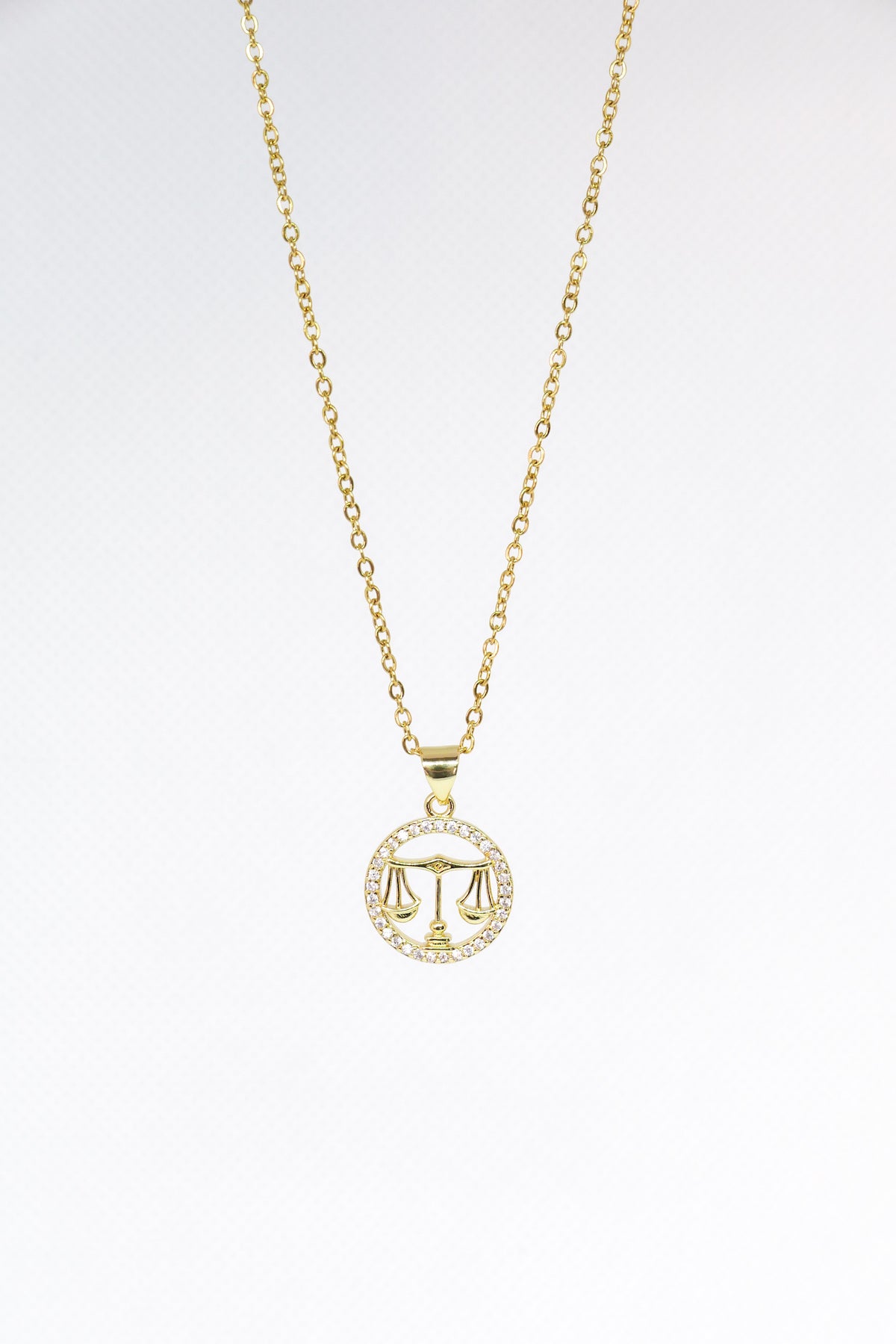 Libra zodiac necklace